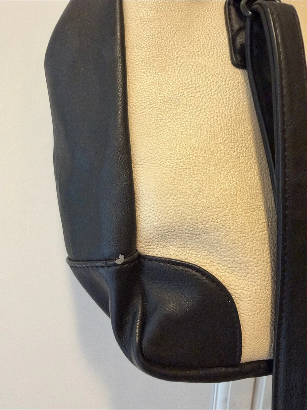 Steve Madden Black & Cream Structured Tote Handbag - Never used Women Bags